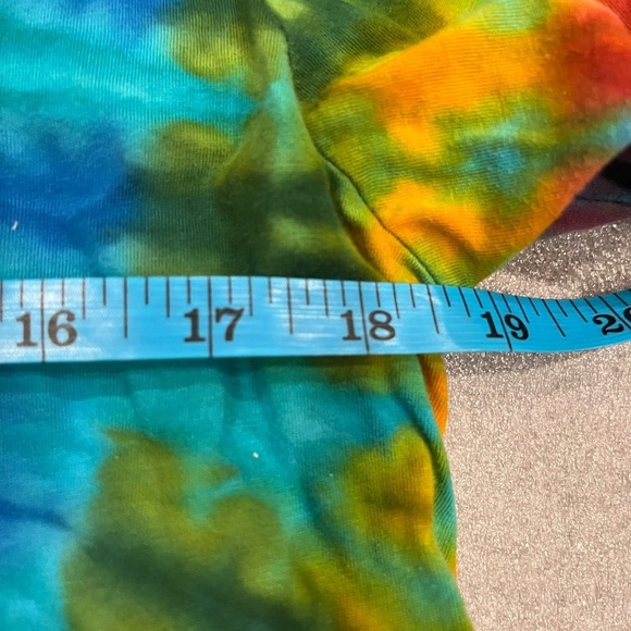 [Tag Size: L]Dharma Trading Tie Dye Asymmetrical Hem Crew L/Sleeve Shirt - Picture 4 of 7
